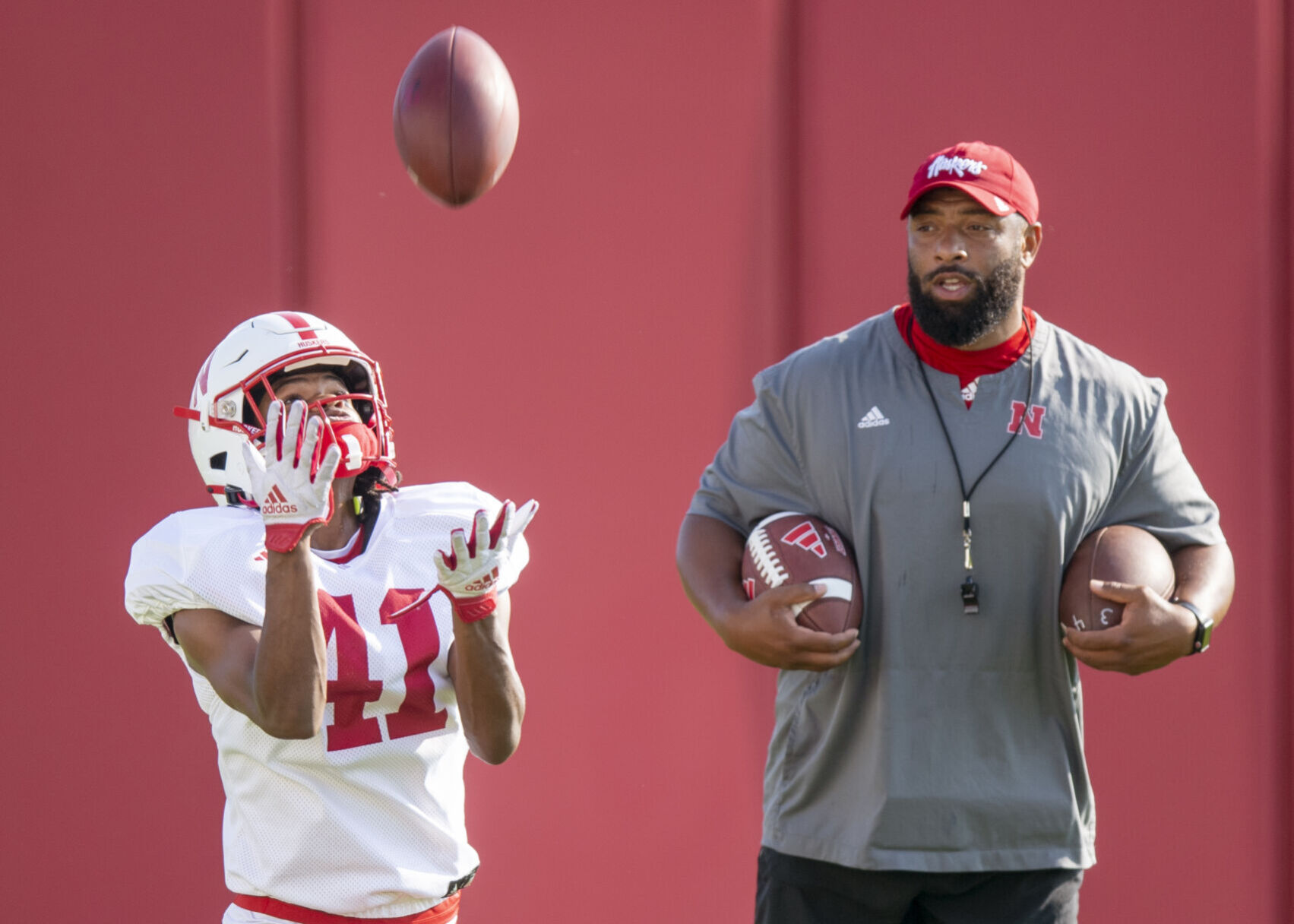 NU football practice, 8.8